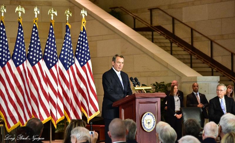 Congressman Boehner, Senator McConnell, Congressional Gold Medal Ceremony, US Capitol Washington DC 