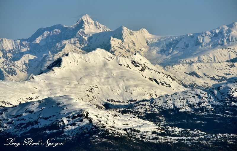 Columbia Peak Mount Defiant Columbia Glacier Chugach Mountains Alaska  