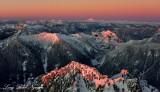 Golden Hour  on Cascade Mountains and Glacier Peak, Washington 1365  