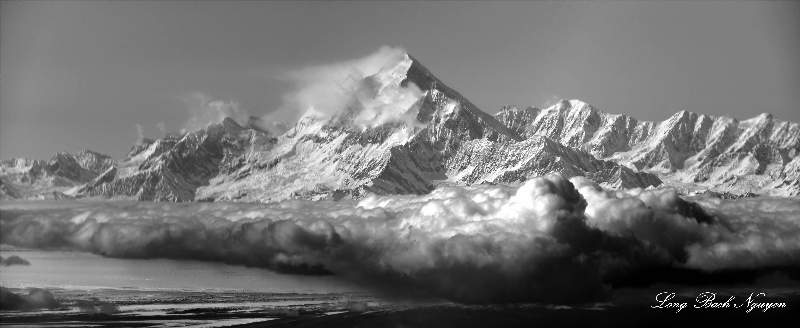 Mt St Elias, Wrangell Saint Elias National Park, Alaska 257bw  