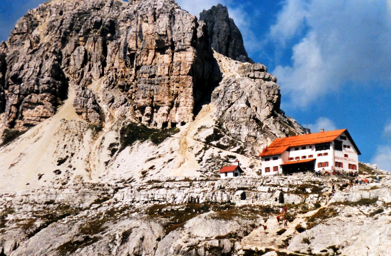 Three Peaks  of the Tre Cime Natural Park, Sexten Dolomites, Northern Italy 1988
