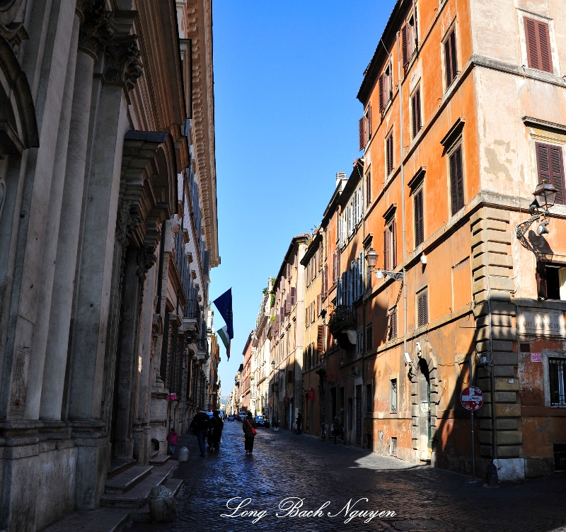 Corner of Via Guilia and via dei Farnesi Rome Italy 156 