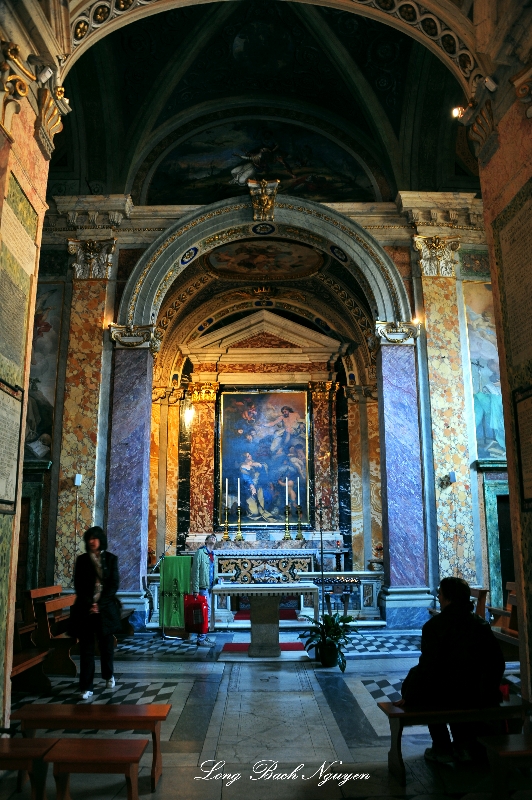 Santa Barbara dei Librai interior Rome Italy 188 