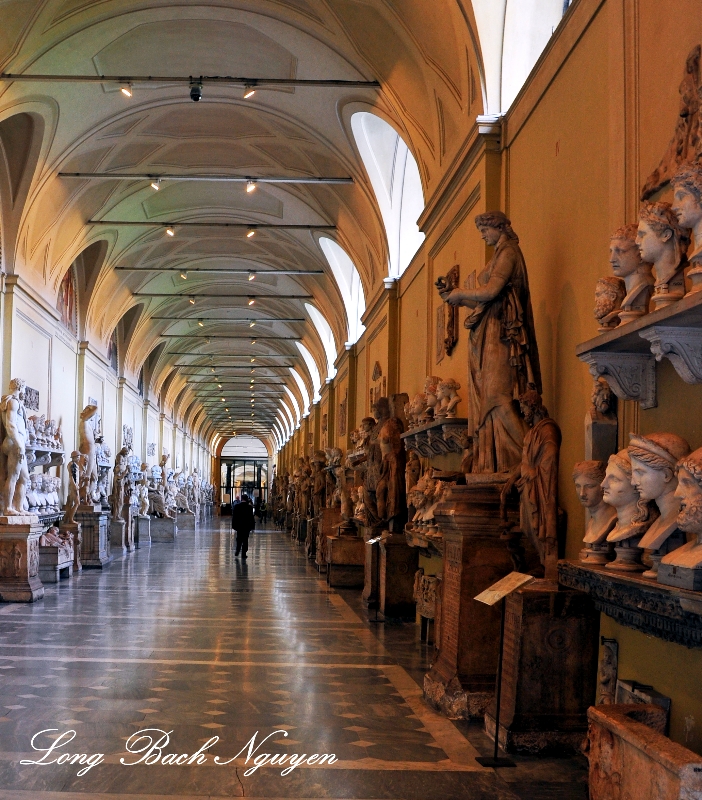 Gallery of the Busts Vatican Museums Rome Italy 045 