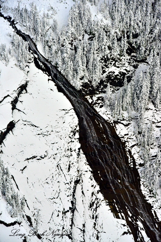 Iceberg Lake Waterfalls Overcoat Peak and Chimney Rock Washington 186  