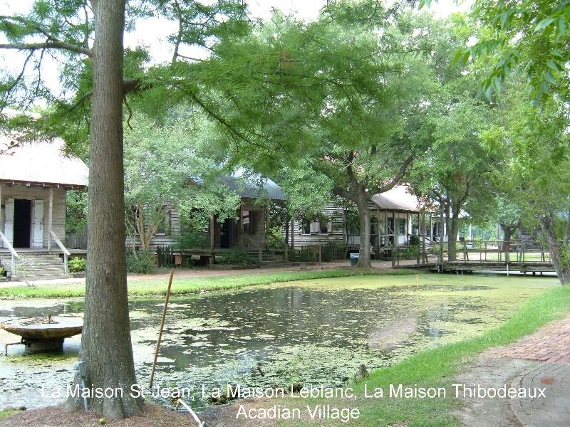 Lafayette Parish  Acadian Village - Thibodeaux - Leblanc - St John houses