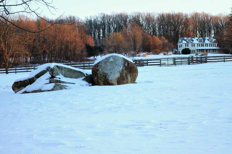 Pasture, Boulders & the Manor House