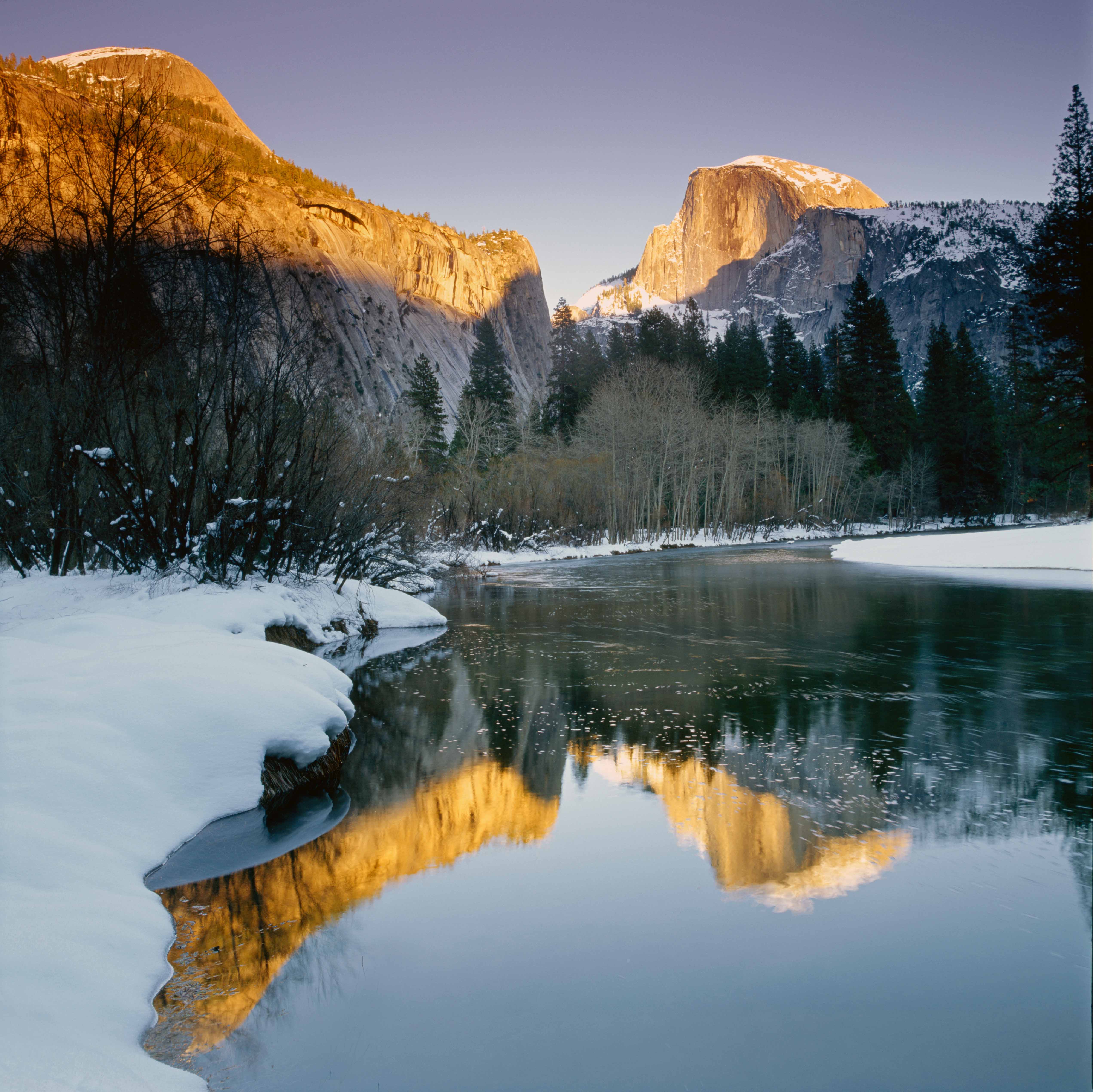 Half and North Dome Reflect