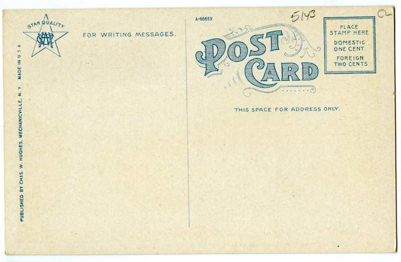 21. The Old and New Roads, Jacobs Ladder Roadway, Becket, Mass. reverse