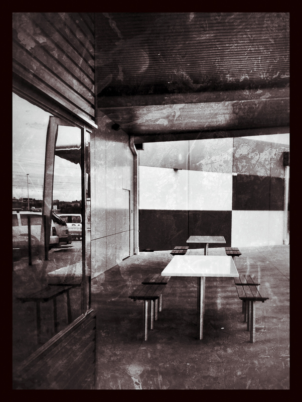 Gas station rest area