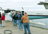 From the terminal driven to Trans West float planes. The Twin Otter takes us the last 30 miles to the lodge,