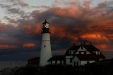 1387FIRE LIGHT!/ BROODING LIGHT! PORTLAND HEAD LIGHT LIGHTHOUSE by donald verger see 2 others in this gallery, more tomorrow