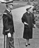 1ST LT  FWP in Dress Blues & Nanette Donahue (Parsons) 54 Years Ago