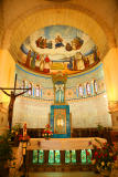 inside the beautifully decorated church