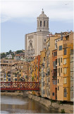Girona Cathedral, the river Onyar