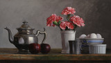 6. Carnations and Plums 15 1/2 x 27