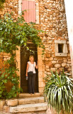 me - in front of stone house, Roussillon