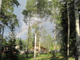 Rainbow Over Patricia Lake Bungalows