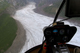 glacier in the rain