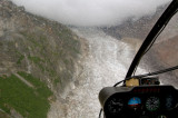 glacier into the clouds