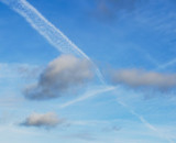 Contrails over County Cork