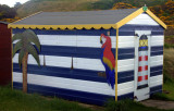 Striped Beach Hut