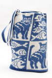 cat&fish bag (tapestry crochet)