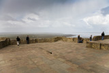 At the top