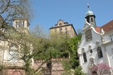 Blick auf Friedrichsbad, Neues Schlo und Klosterschule zum hl. Grab
