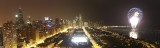 Chicagos 4th of July Fireworks Panoramic