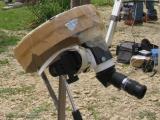 Here is my setup for the eclipse, I used my finder with the big sunfoil from the 8 newton, 25mm plössel, canon G2 or A620