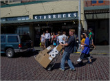 In Front of the Original Starbucks