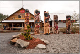 Totem Poles Carved by Wayne Hewson