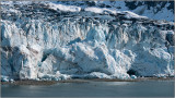 Kayakers at Lamplugh Glacier