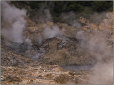 The Mud in the Sulfur Springs Volcano Bubbles and Pops at 212 F