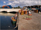 Unloading Goods at the Floating Market