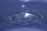 Water drop with wrong white balance - 03