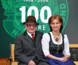 Franz Hofstetter (100) und Sandra Rodler (25) - Historischer Ernteumzug, Wiener Neustadt 2006