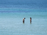 2 girls 100 mtrs off shore where the British boats landed