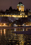 Quebec - Chateau Frontenac depuis le traversier allant  Lvis