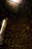 Inside Kinnoull Tower.