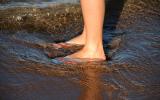 Dipping the feet - Big Island