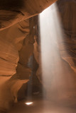 Light beams in lower Antelope Canyon