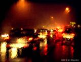 Driving Through  A  Rain