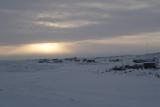 Sleepy Frozen Coastal Town