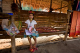 Sweet Padong long neck girl with home-work