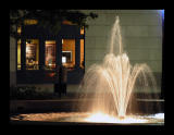 A downtown fountain