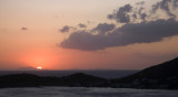 Sunset over distant Naxos