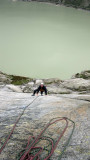 Slab climbing, Handegg