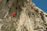 Garraf Cave 7b+ in sun